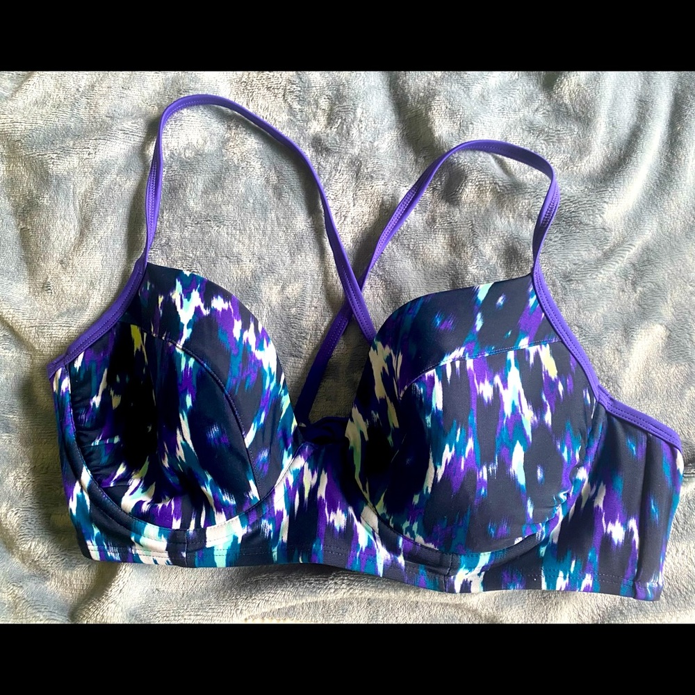 Tie Dye Bust Support Free Size Back Tie Up Joe Fresh XL Purple Blue Black White